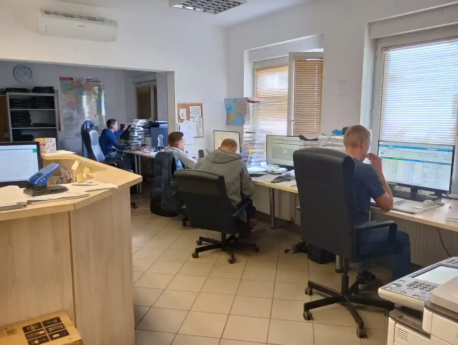 DARTRANS & HENZEL company base in Biskupice near Poznań, Poland - modern truck fleet and logistics center